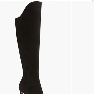 Elenore Knee High Christian Louboutin fine side zipper boot in great condition